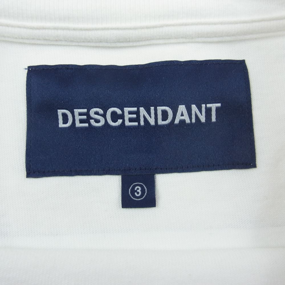 DESCENDANT ディセンダント 23SS 231ATDS-LTM01S SCENERY LS シーナリー ロングスリーブ Tシャツ カットソー ホワイト系 3【新古品】【未使用】【中古】