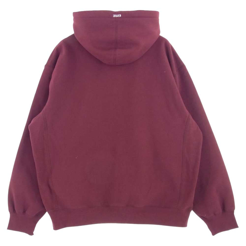 Supreme シュプリーム 23SS motion logo hooded sweatshirt モーション ロゴ フーデッド スウェット パーカー バーガンディ XL【美品】【中古】