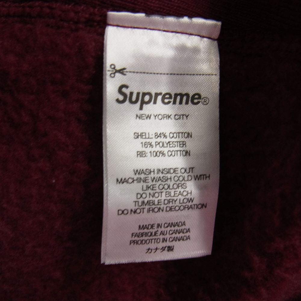 Supreme シュプリーム 23SS motion logo hooded sweatshirt モーション ロゴ フーデッド スウェット パーカー バーガンディ XL【美品】【中古】