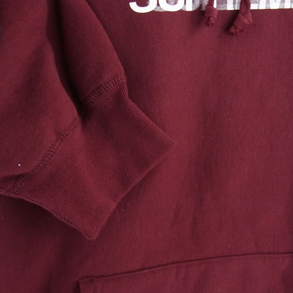 Supreme シュプリーム 23SS motion logo hooded sweatshirt モーション ロゴ フーデッド スウェット パーカー バーガンディ XL【美品】【中古】
