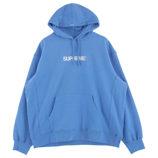 Supreme シュプリーム 23SS motion logo hooded sweatshirt モーション ロゴ スウェット パーカー ライトブルー XL【新古品】【未使用】【中古】
