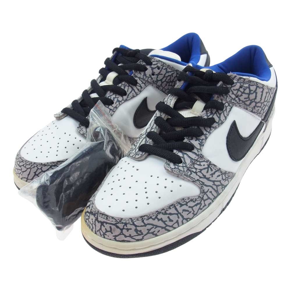 Supreme シュプリーム 304292-001 × NIKE DUNK LOW PREMIUM SB ナイキ ダンク ロウ プロ エスビー ローカットスニーカー ホワイト系 ブラック系 28.0cm【中古】