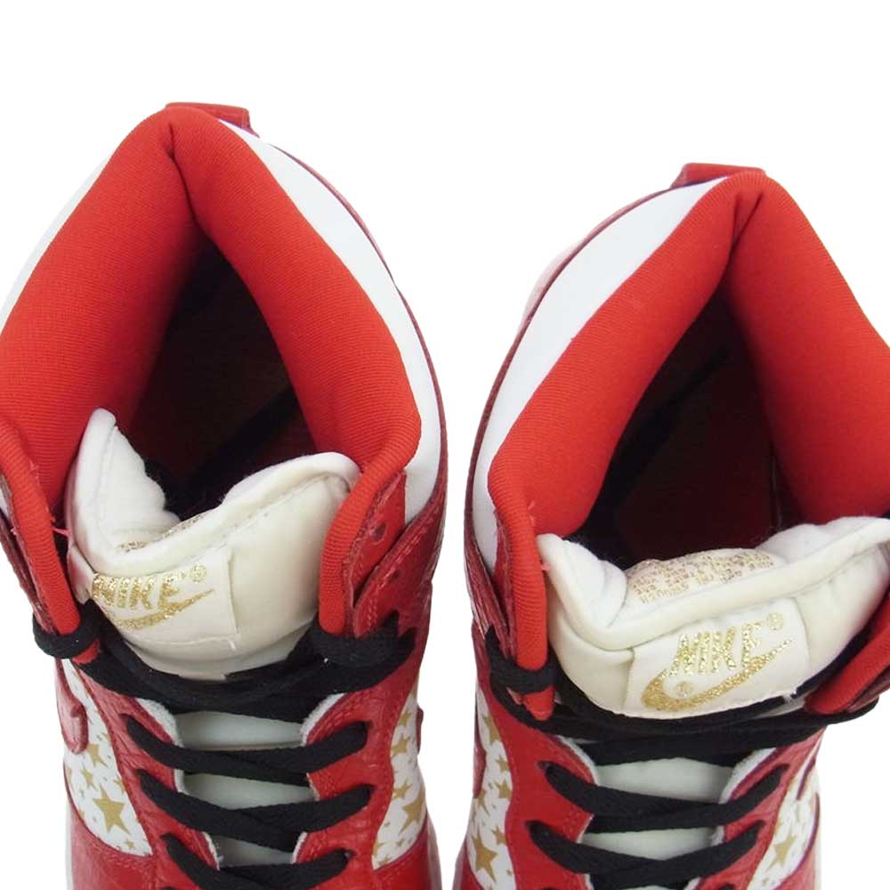 Supreme シュプリーム 307385-161 × NIKE DUNK HIGH PRO SB ナイキ ダンクハイ プロ エスビー ハイカット スニーカー シューズ レッド系 ホワイト系 27.5cm【美品】【中古】