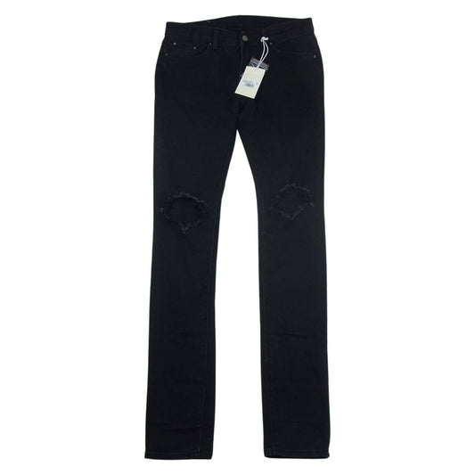 ミニマル ダメージ スキニー デニム パンツ  ブラック系 31【中古】