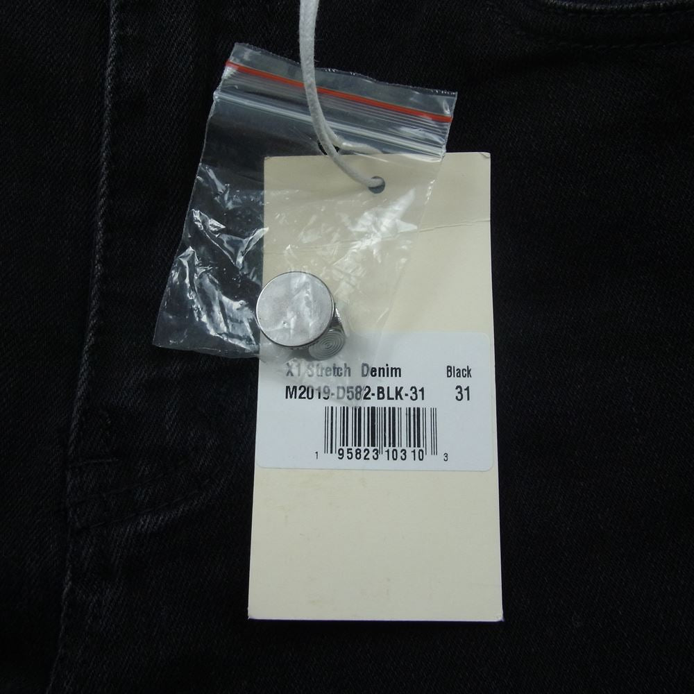 ミニマル ダメージ スキニー デニム パンツ  ブラック系 31【中古】