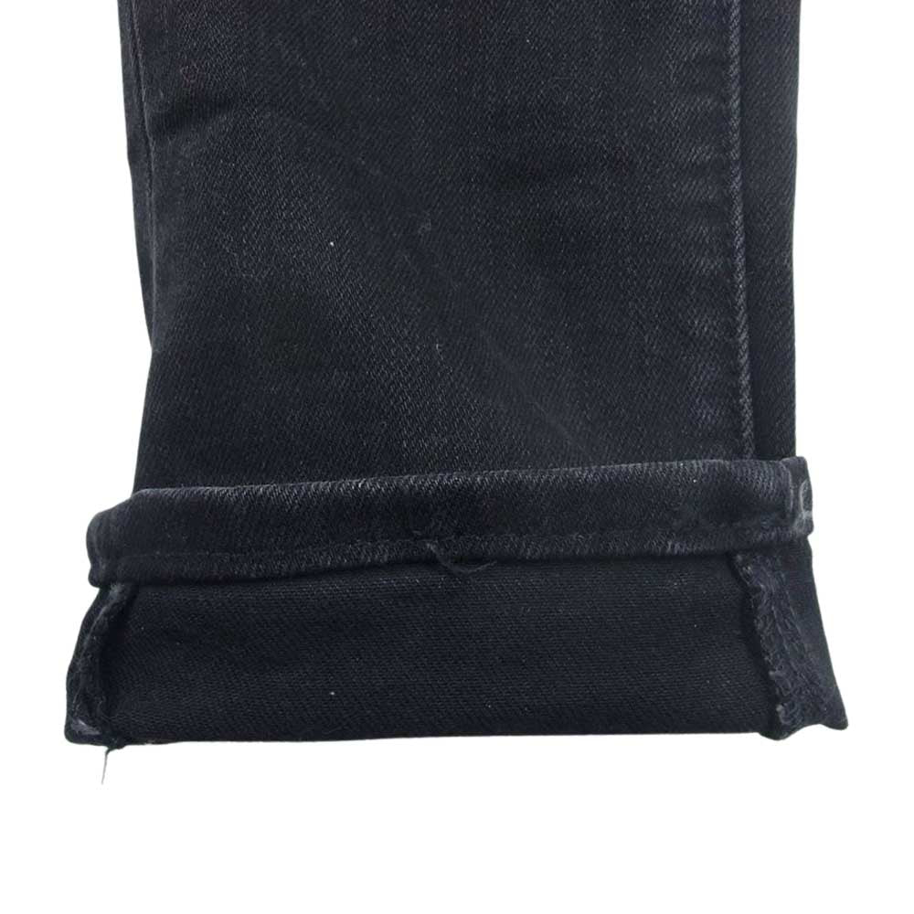 ミニマル ダメージ スキニー デニム パンツ  ブラック系 31【中古】