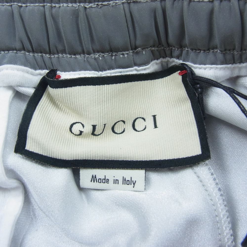 GUCCI グッチ 587386 Reflective Track Pants 587386-XJBN7 リフレクティブ GGサイドライン トラックパンツ グレー系 M【中古】