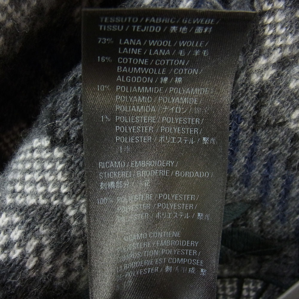 BALENCIAGA バレンシアガ 663872 T1609 デストロイド クルーネック ニット ダークグレー系【中古】