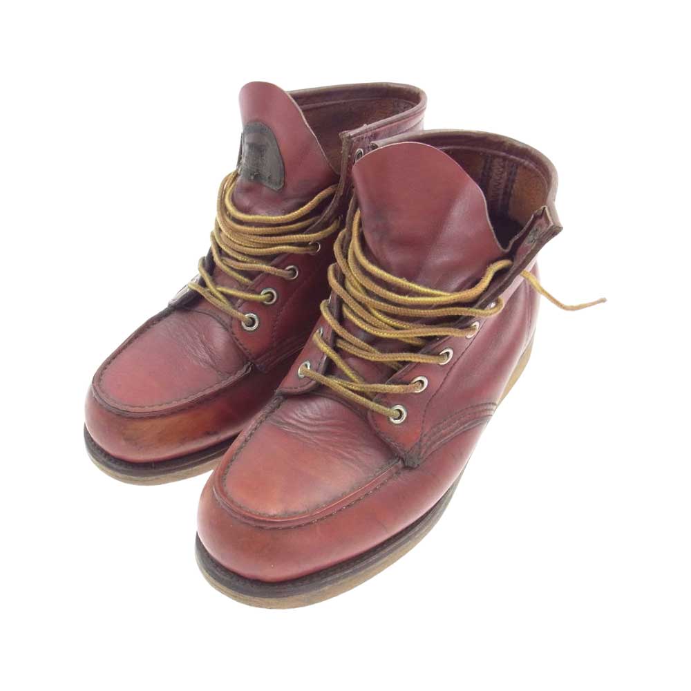 RED WING レッドウィング 875 半円犬タグ アイリッシュセッター ワーク ブーツ エンジ系 26cm【中古】