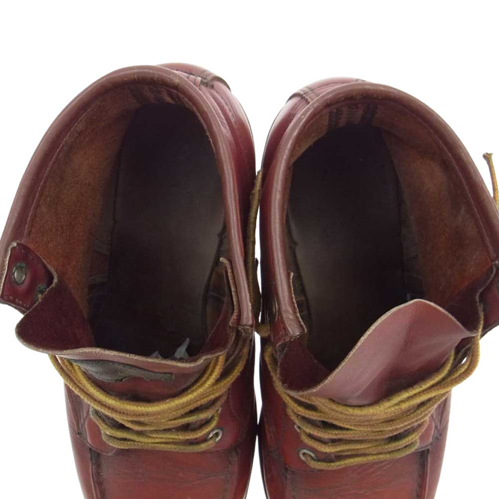 RED WING レッドウィング 875 半円犬タグ アイリッシュセッター ワーク ブーツ エンジ系 26cm【中古】