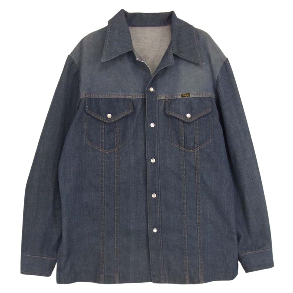 Wrangler ラングラー ヴィンテージ デニム ウェスタン シャツ ジャケット インディゴブルー系 サイズ表記無【中古】