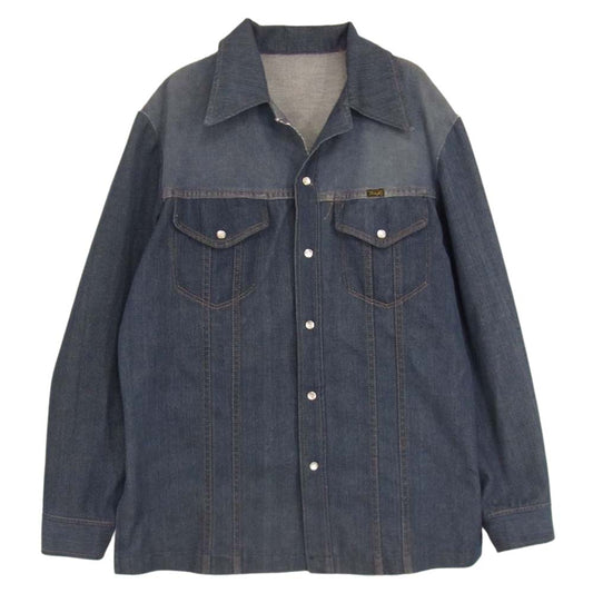 Wrangler ラングラー ヴィンテージ デニム ウェスタン シャツ ジャケット インディゴブルー系 サイズ表記無【中古】