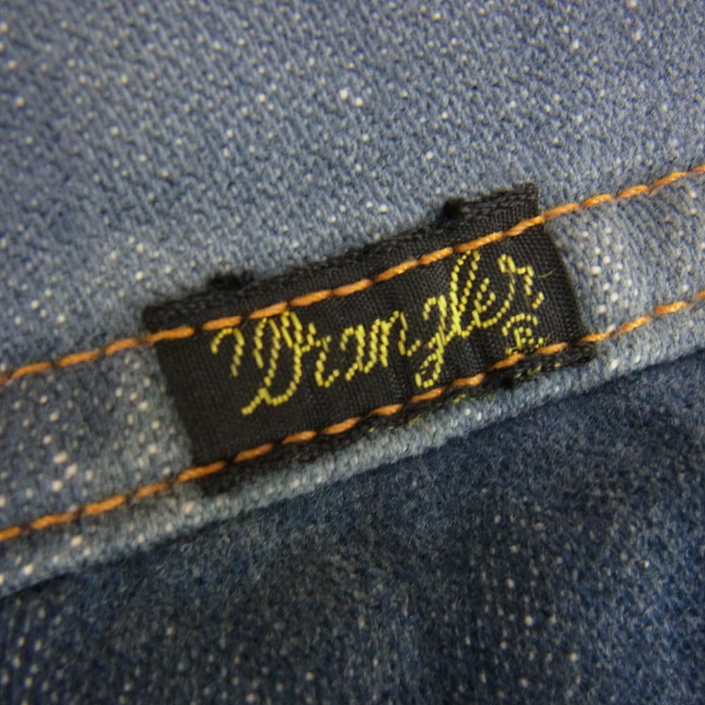 Wrangler ラングラー ヴィンテージ デニム ウェスタン シャツ ジャケット インディゴブルー系 サイズ表記無【中古】