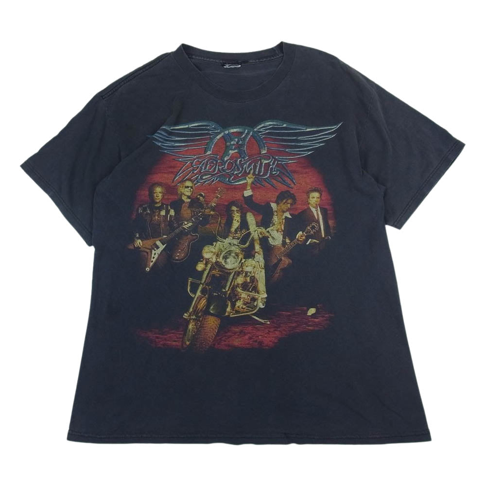 ヴィンテージ ビンテージ AEROSMITH エアロスミス バンド Tシャツ ブラック系【中古】