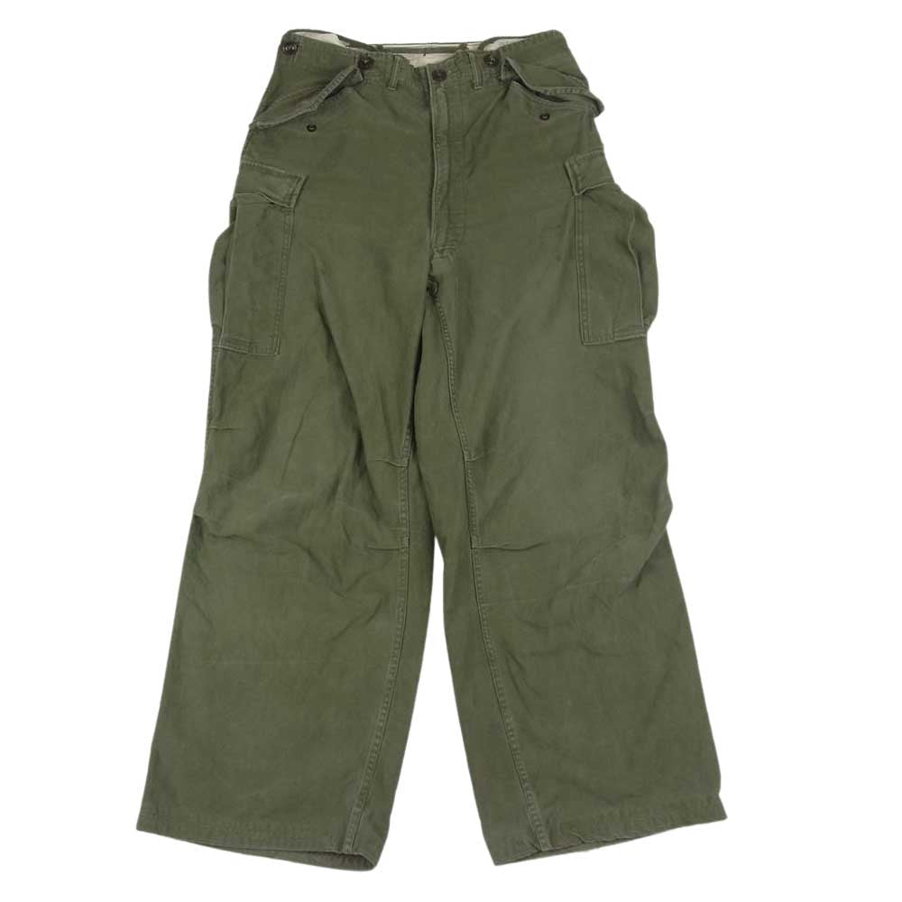 ユーエス アーミー TROUSERS CAMOUFLAGE COMMAR ZIP トラウザー カーゴ パンツ  カーキ系 S【中古】