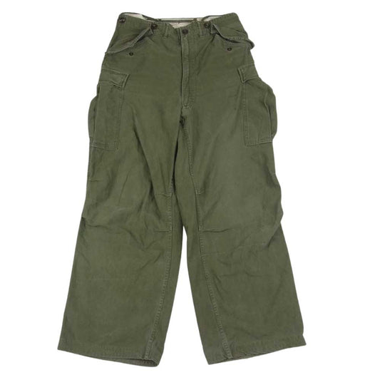 ユーエス アーミー TROUSERS CAMOUFLAGE COMMAR ZIP トラウザー カーゴ パンツ  カーキ系 S【中古】