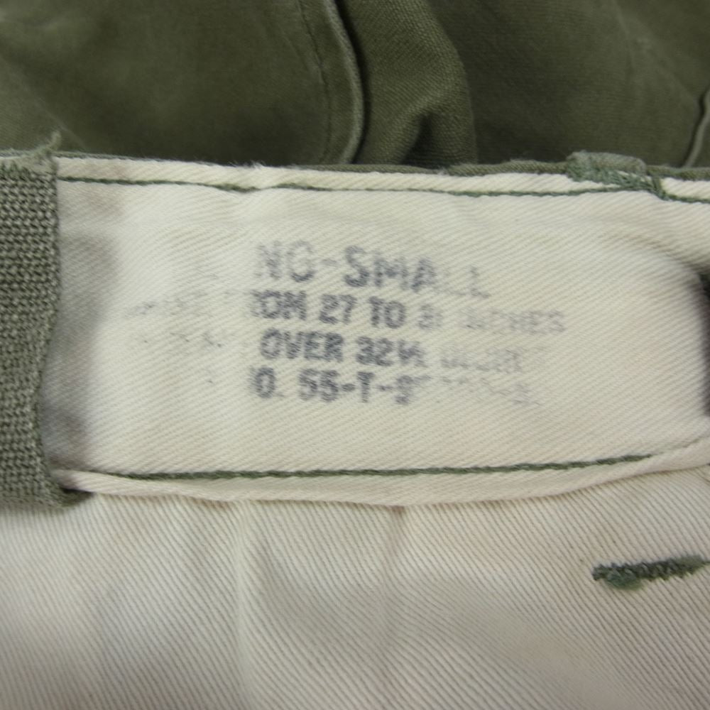 ユーエス アーミー TROUSERS CAMOUFLAGE COMMAR ZIP トラウザー カーゴ パンツ  カーキ系 S【中古】