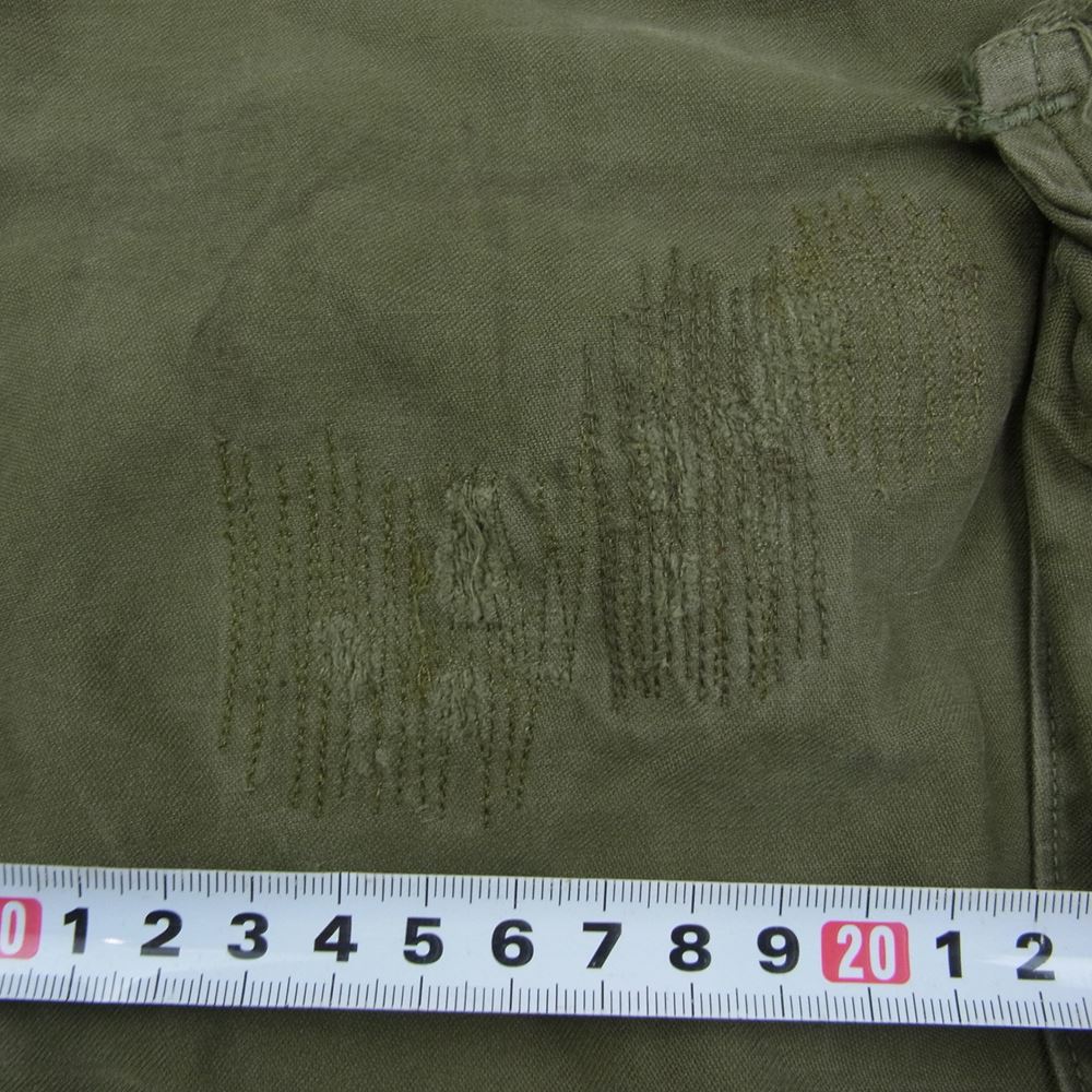 ユーエス アーミー TROUSERS CAMOUFLAGE COMMAR ZIP トラウザー カーゴ パンツ  カーキ系 S【中古】