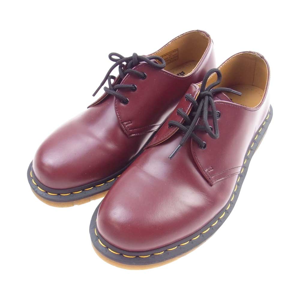 Dr.Martens ドクターマーチン 1461 3EYE GIBSON 3ホール ギブソン シューズ ワインレッド系 ブラック系 UK8【中古】