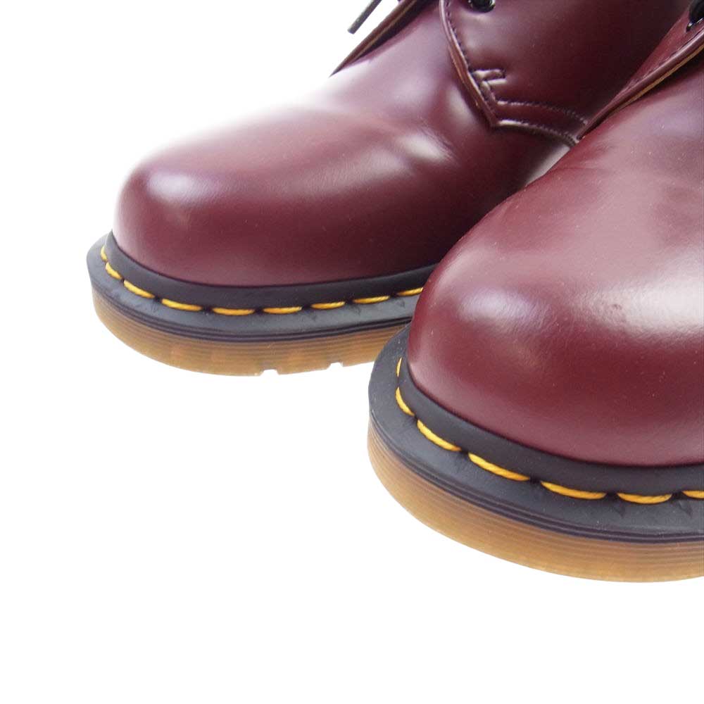 Dr.Martens ドクターマーチン 1461 3EYE GIBSON 3ホール ギブソン シューズ ワインレッド系 ブラック系 UK8【中古】