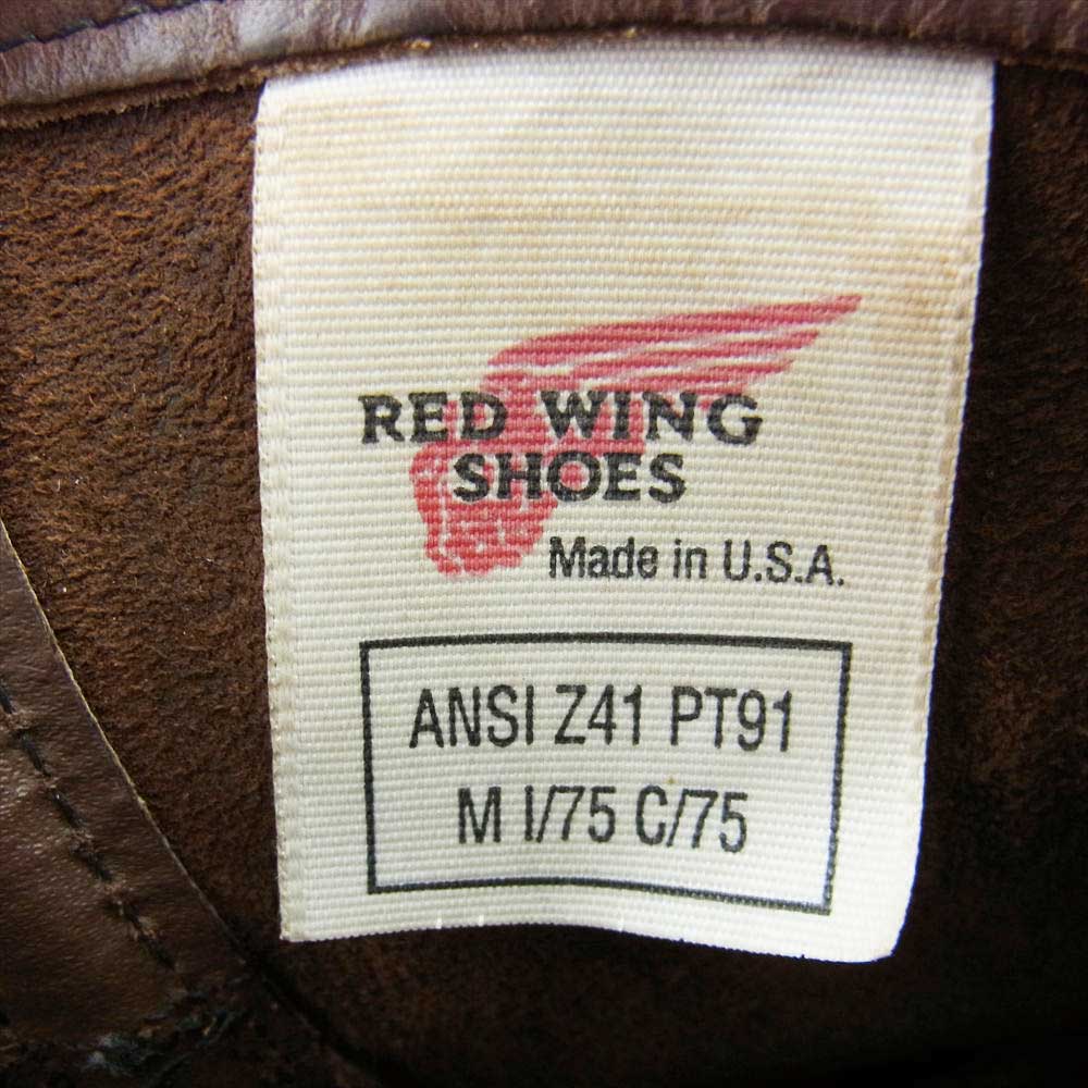 RED WING レッドウィング PT91 PT91 羽タグ スチールトゥ ペコス ブーツ ブラウン系 ブラック系 10【中古】