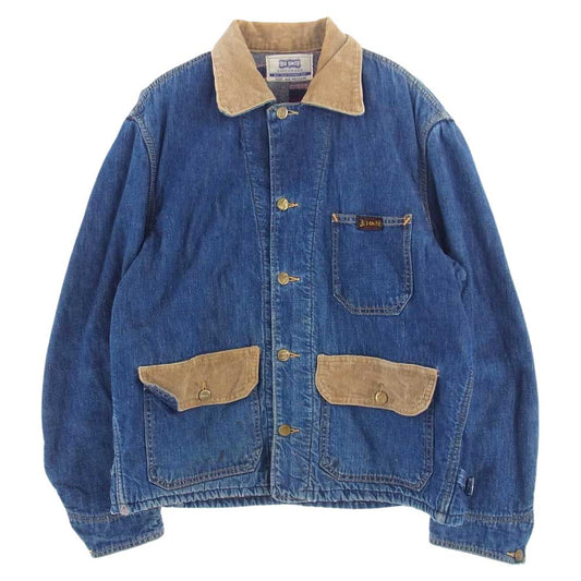 ビッグスミス デニムジャケット 50s ヴィンテージ ブランケット付き カバーオール ブルー系 M【中古】