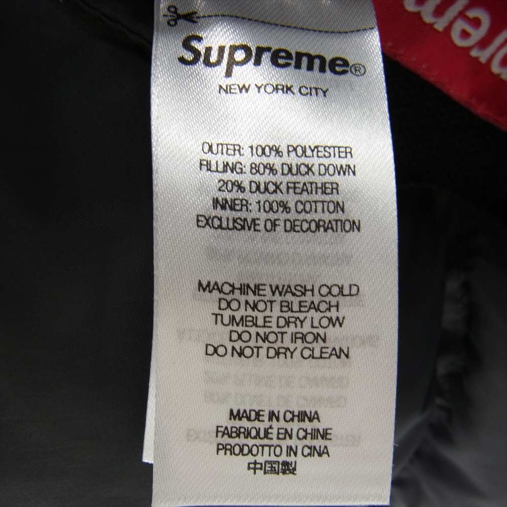 Supreme シュプリーム 22AW Flannel Reversible Puffer Jacket フランネル リバーシブル パファー ジャケット  ブラック系 グレー系 M【中古】