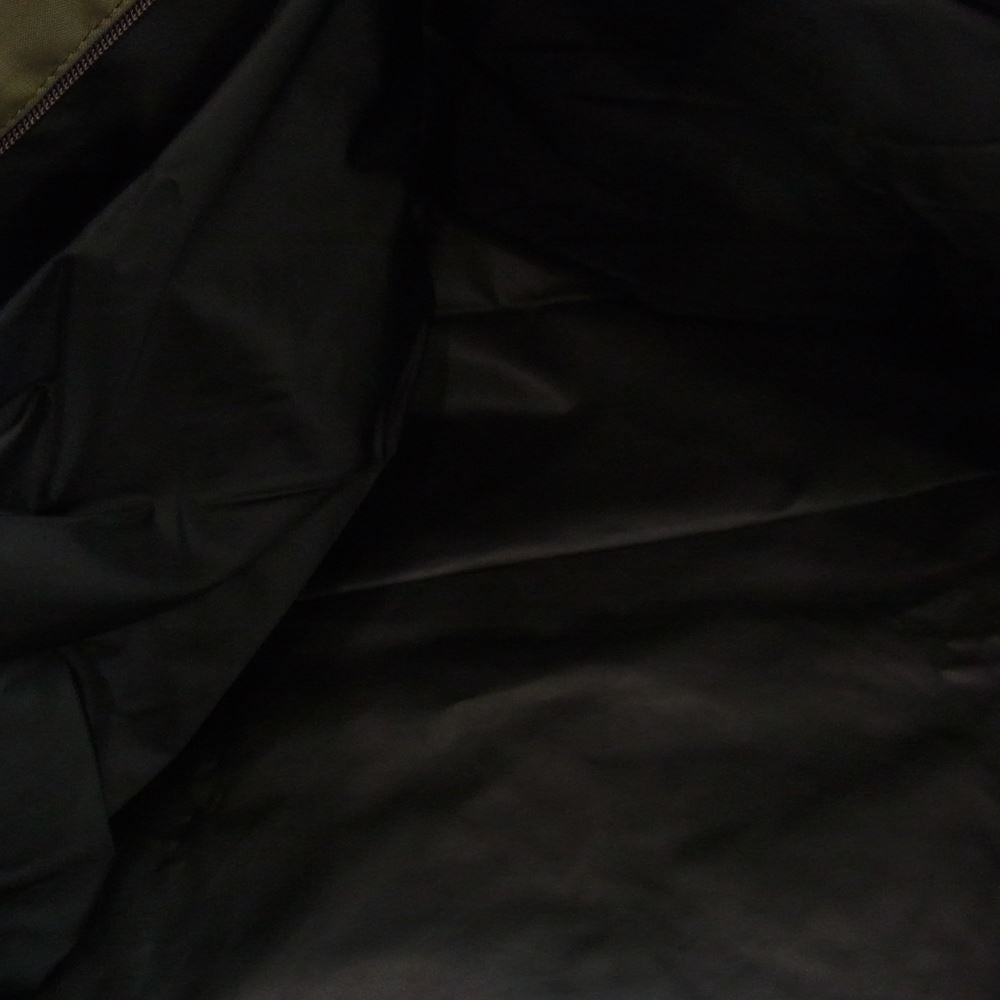 Herve Chapelier エルベ・シャプリエ 舟形 ボストン 大型 ナイロン トートバッグ カーキ系【中古】