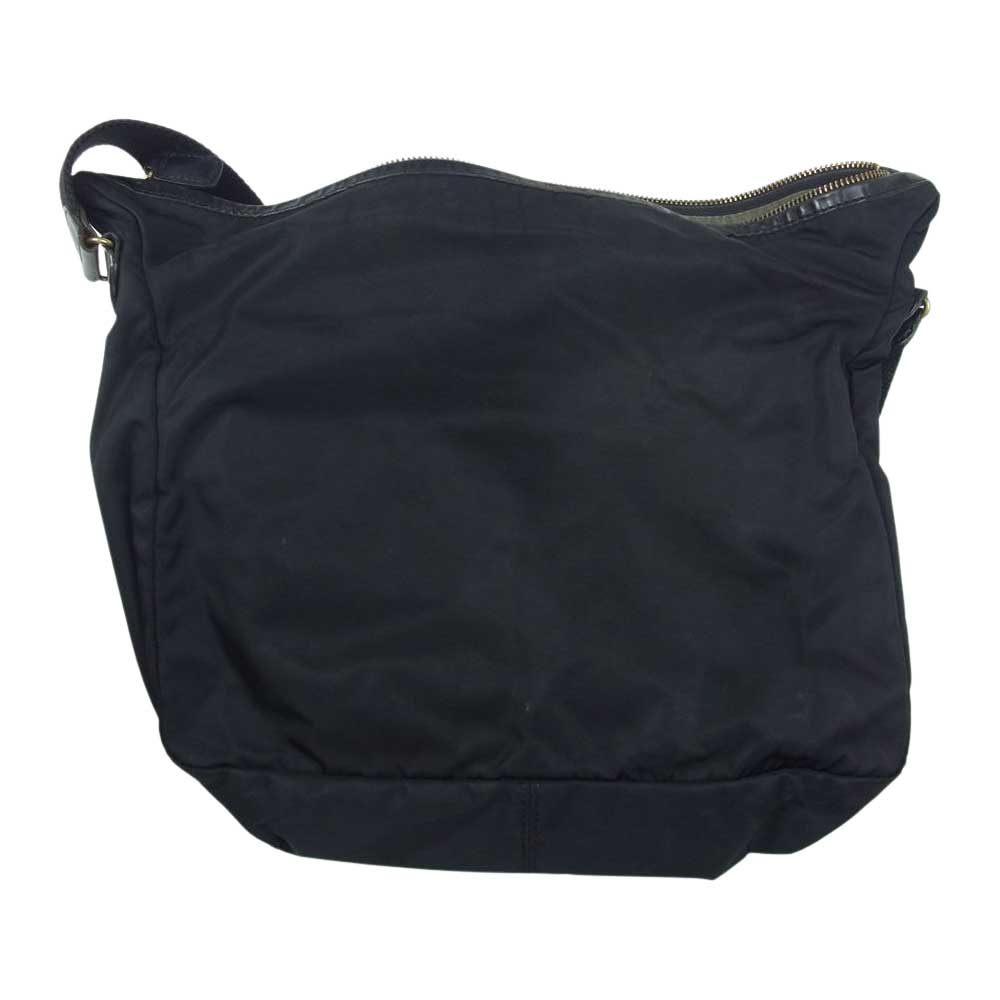Felisi フェリージ 9362 リモンタナイロン バケッタレザー ショルダー バッグ ブラック系【中古】