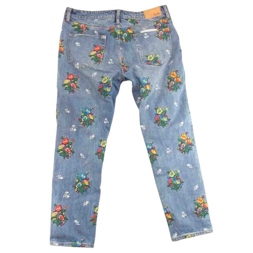 キス Embroidered Varick Denim Jean デニム パンツ インディゴブルー系 36【中古】