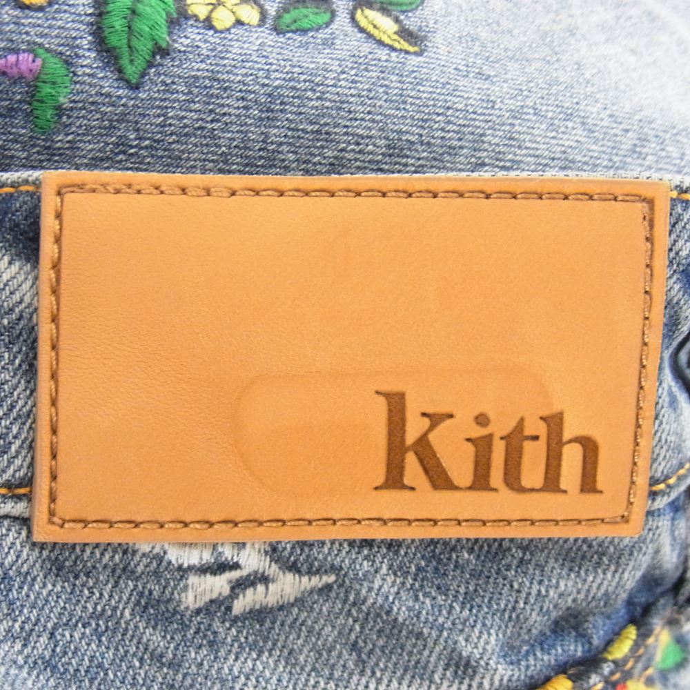 キス Embroidered Varick Denim Jean デニム パンツ インディゴブルー系 36【中古】