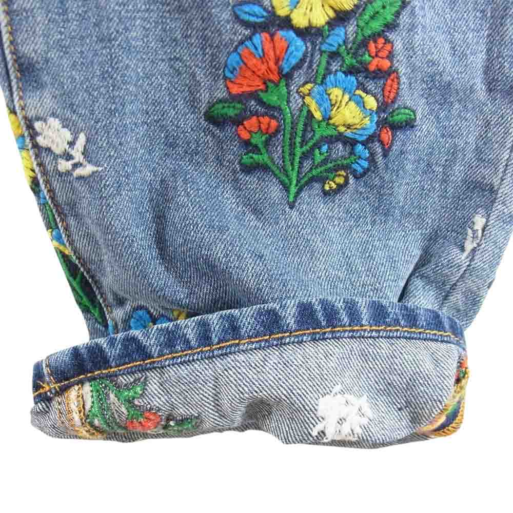 キス Embroidered Varick Denim Jean デニム パンツ インディゴブルー系 36【中古】