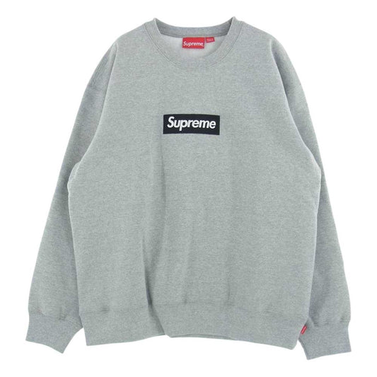 Supreme シュプリーム 22AW  Box Logo Crewneck ボックスロゴ スウェット トレーナー グレー系 L【新古品】【未使用】【中古】