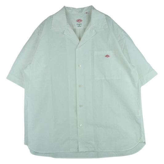 Danton ダントン SC DANTON POPLIN WD 半袖 シャツ コットン 日本製 ホワイト系 40【中古】