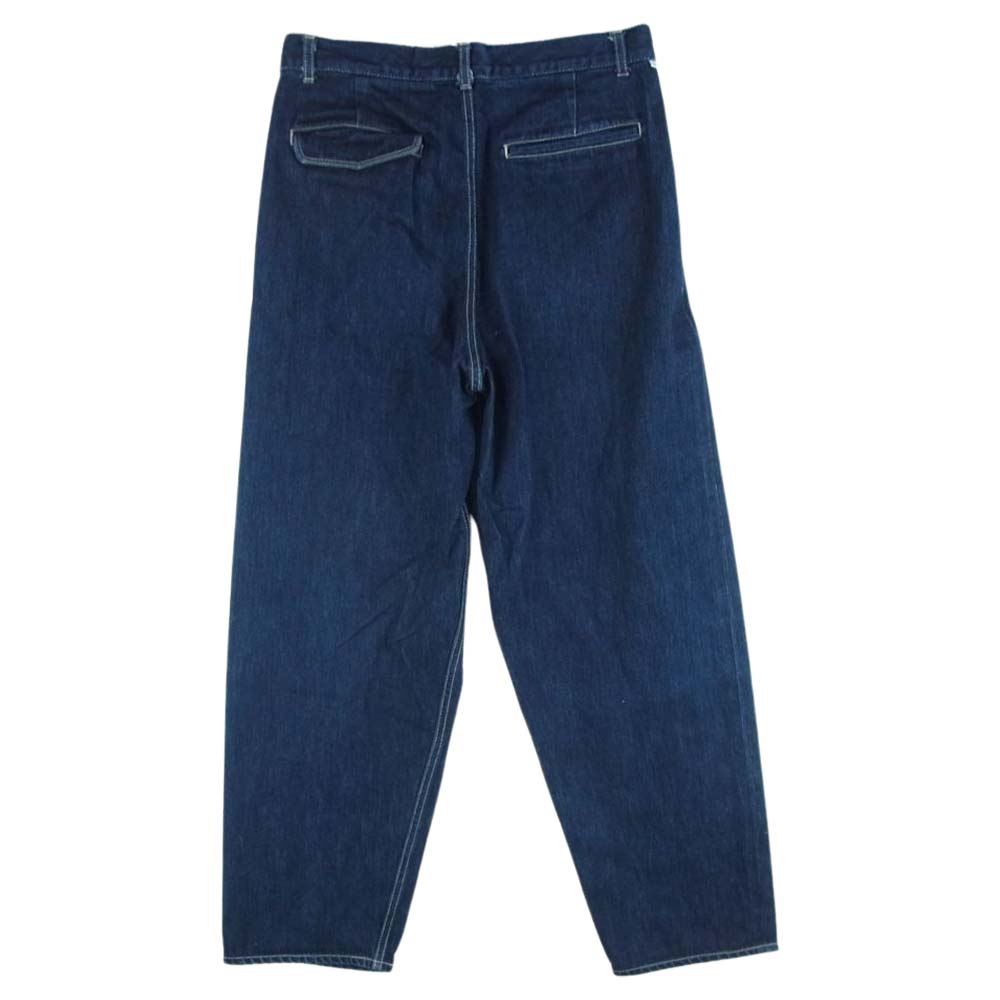 GRAPHPAPER グラフペーパー 22SS GU221-40028B Selvage Denim Two Tuck Tapered Pants デニム パンツ インディゴブルー系 1【中古】