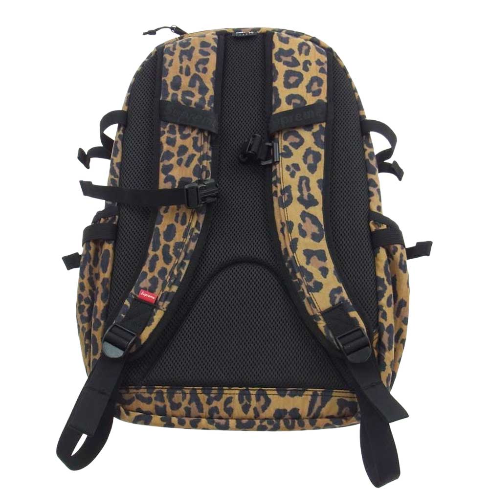 Supreme シュプリーム 20AW Leopard Backpack Bag レオパード バックパック ブラウン系【美品】【中古】