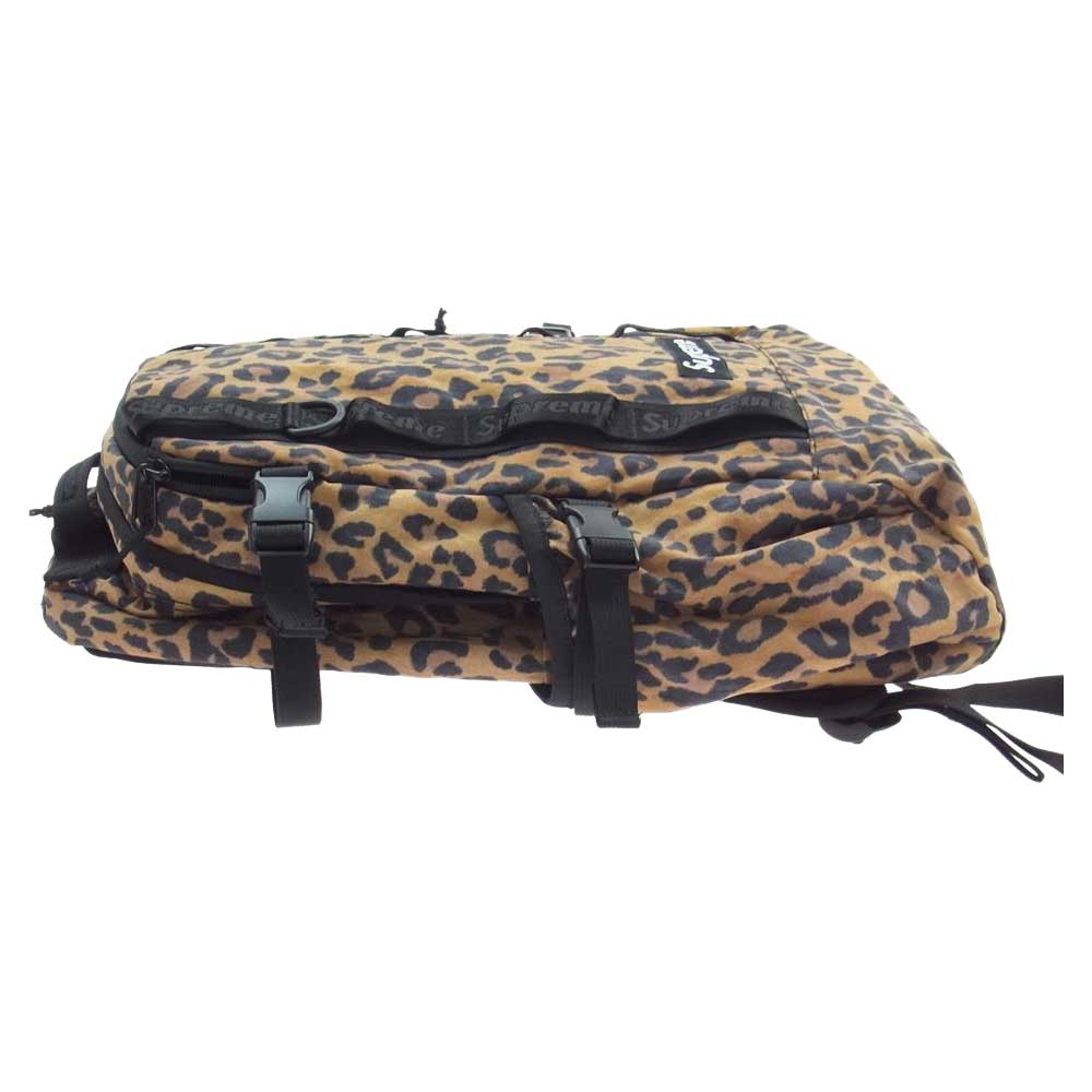 Supreme シュプリーム 20AW Leopard Backpack Bag レオパード バックパック ブラウン系【美品】【中古】