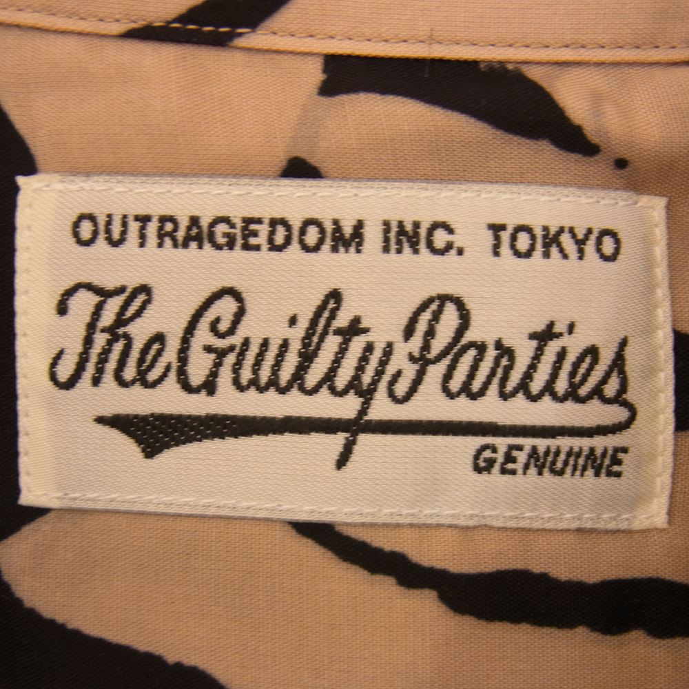 WACKO MARIA ワコマリア 22SS TIMLEHI-WM-HI26 × TIM LEHI ティム リーハイ HAWAIIAN SHIRT TYPE 1 ハワイアン 半袖 シャツ S ベージュ系 S【新古品】【未使用】【中古】