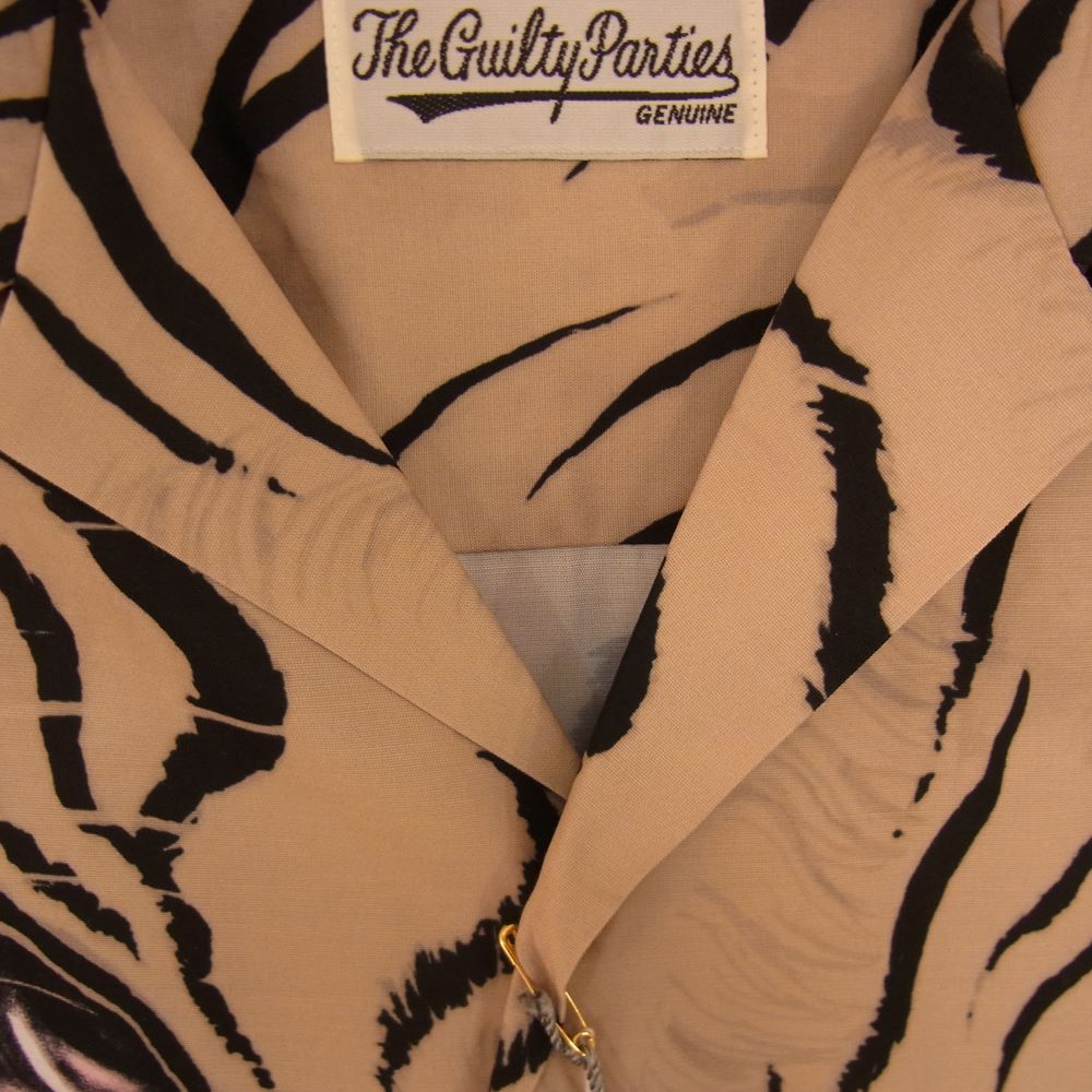 WACKO MARIA ワコマリア 22SS TIMLEHI-WM-HI27 × TIM LEHI ティム リーハイ HAWAIIAN SHIRT TYPE 2 ハワイアン 半袖 シャツ L ベージュ系 L【新古品】【未使用】【中古】