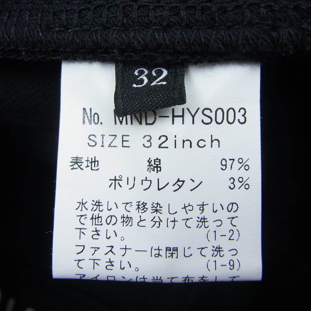 HYSTERIC GLAMOUR ヒステリックグラマー MND-HYS003-99-322 MINEDENIM マインデニム F.Black STR 5pocket OWS ブラック スター 5ポケット デニム パンツ ブラック系 32【新古品】【未使用】【中古】