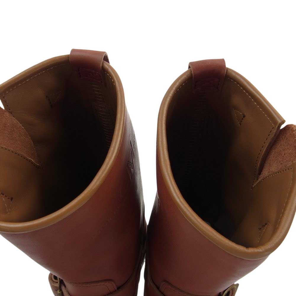 MADE IN GM JAPAN メイドインジーエムジャパン risingsun ENGINEER BOOTS ライジングサン エンジニア ブーツ ブラウン系 8.5【美品】【中古】