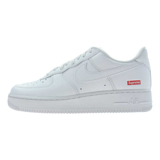 Supreme シュプリーム CU9225-100 × Nike AIR FORCE 1 LOW ナイキ エアフォース 1 ロー スニーカー ホワイト ホワイト系 27.5cm【新古品】【未使用】【中古】