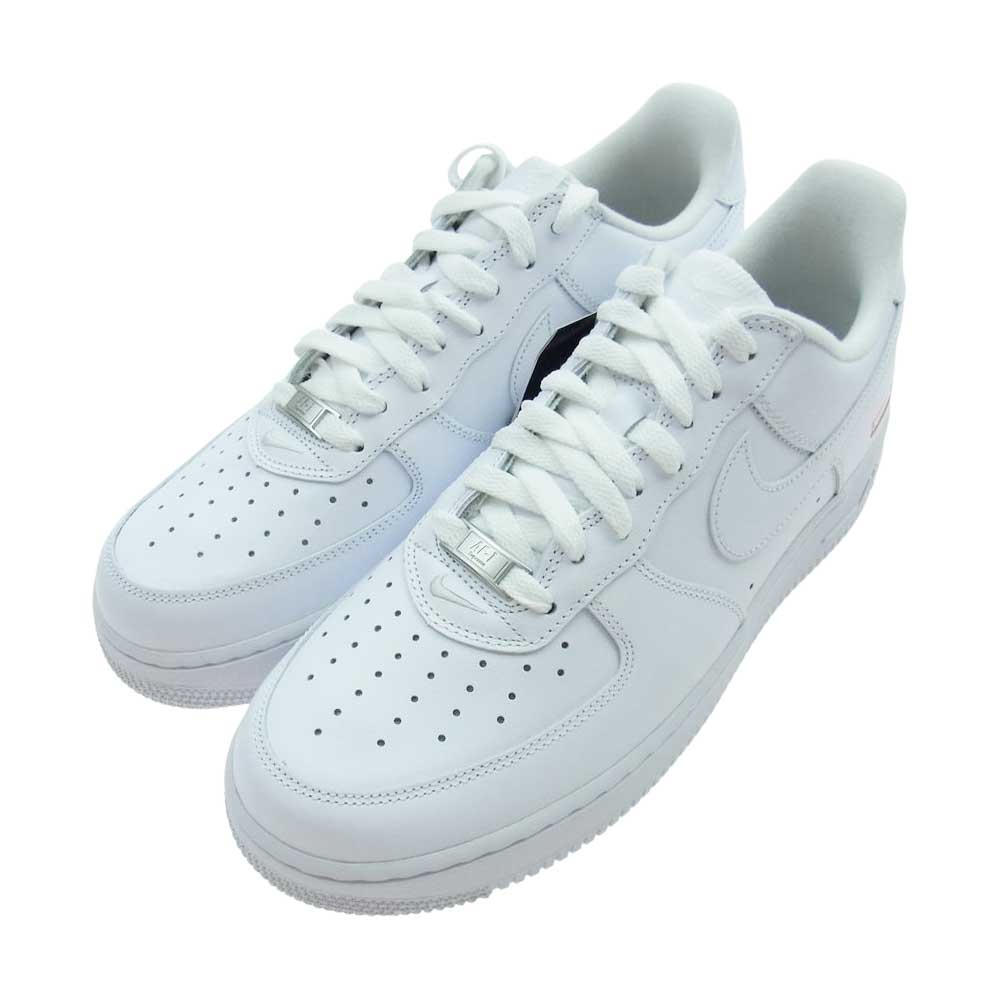 Supreme シュプリーム CU9225-100 × Nike AIR FORCE 1 LOW ナイキ エアフォース 1 ロー スニーカー ホワイト ホワイト系 27.5cm【新古品】【未使用】【中古】
