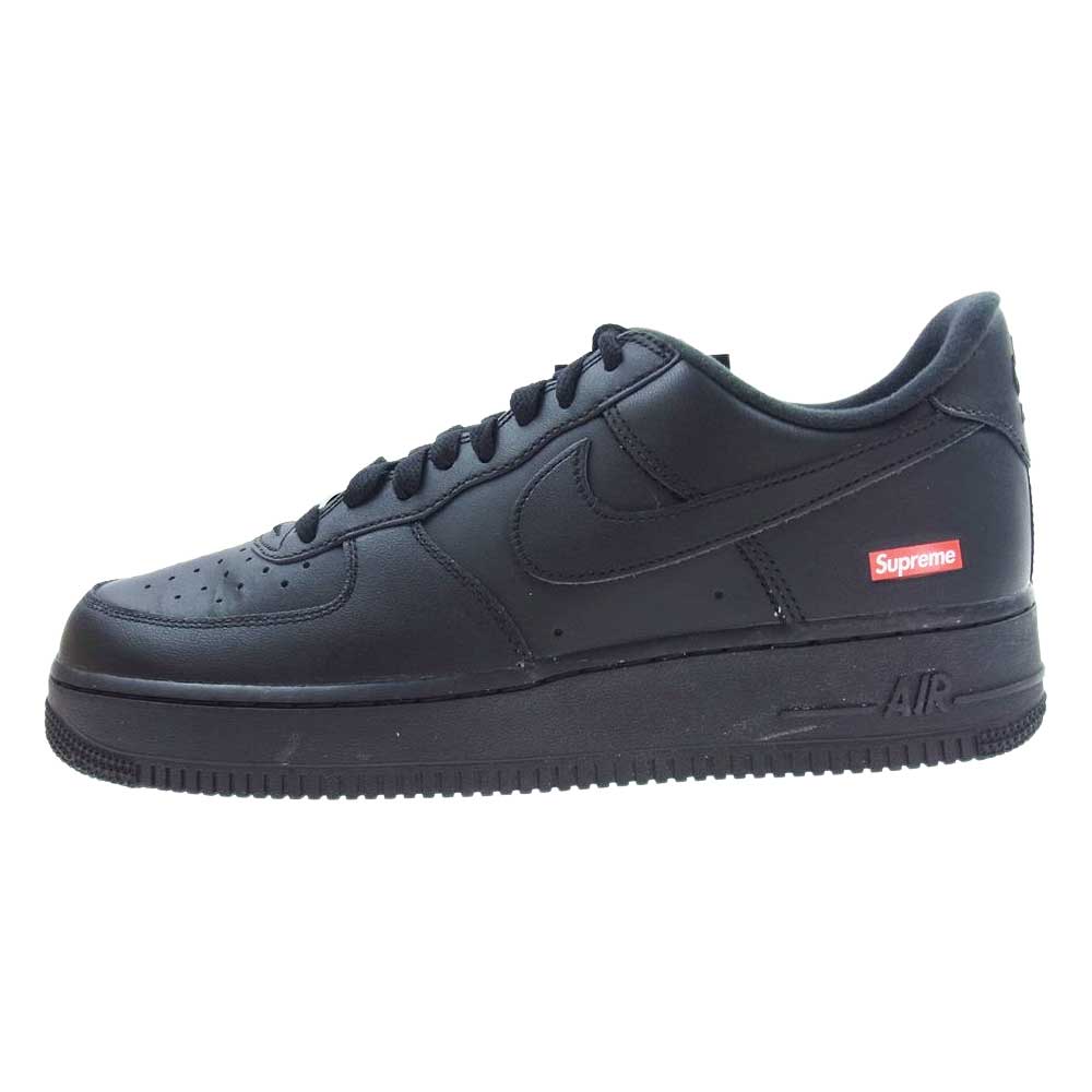 Supreme シュプリーム CU9225-001 × Nike AIR FORCE 1 LOW ナイキ エアフォース 1 ロー スニーカー ブラック ブラック系 27.5cm【美品】【中古】