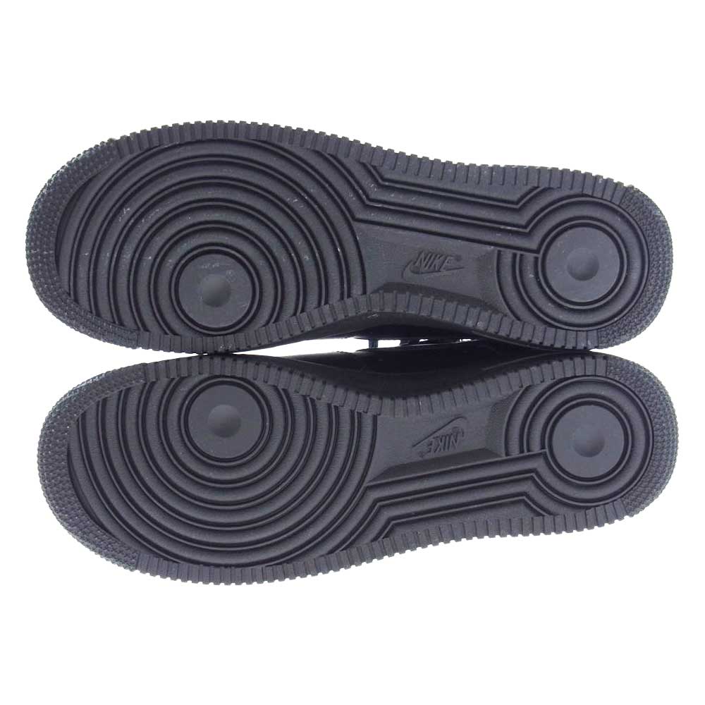 Supreme シュプリーム CU9225-001 × Nike AIR FORCE 1 LOW ナイキ エアフォース 1 ロー スニーカー ブラック ブラック系 27.5cm【美品】【中古】