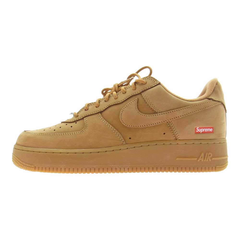 Supreme シュプリーム DN1555-200 × Nike Air Force 1 Low Wheat ナイキ エアフォース 1 ロー スニーカー ウィート ブラウン系 27.5cm【新古品】【未使用】【中古】