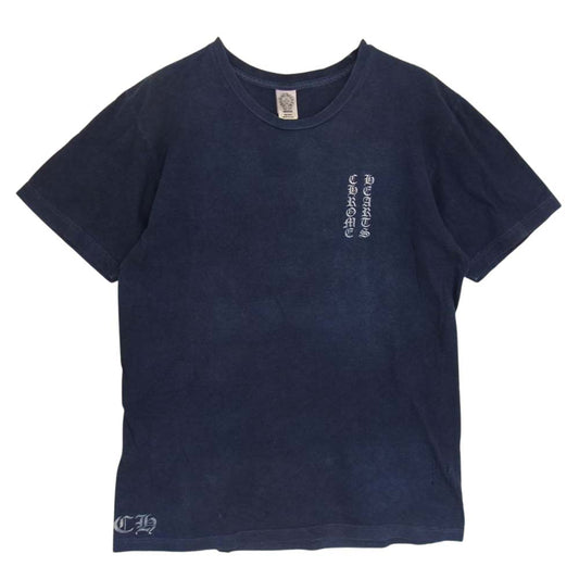 CHROME HEARTS クロムハーツ（原本無） 国内正規品 藍染め バック ダガー プリント Tシャツ インディゴブルー系 M【中古】