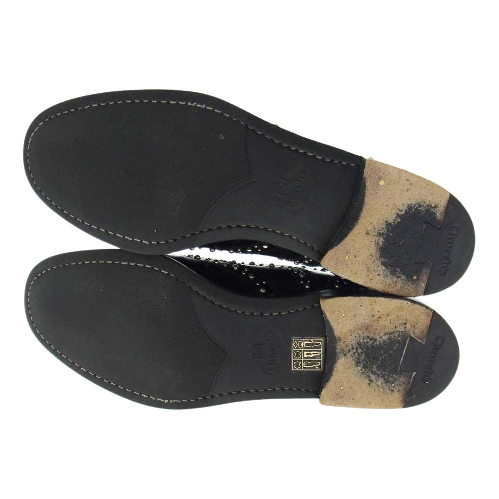 CHURCH'S チャーチ Burwood Met バーウッド スタッズ ウィングチップ ドレス シューズ ブラック系 37.5【中古】