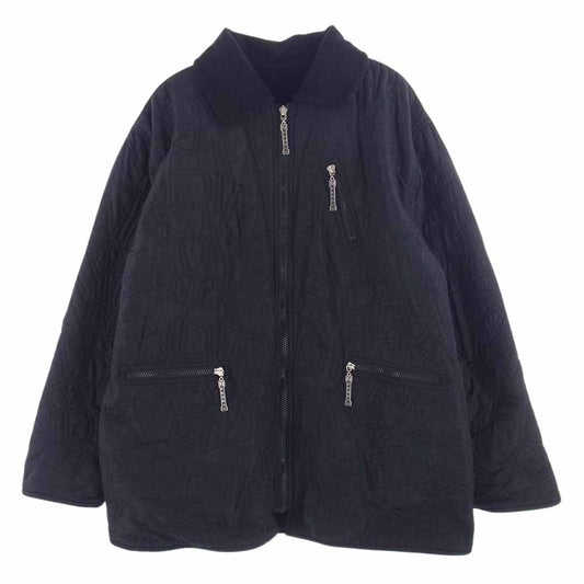 FENDI フェンディ オールド リバーシブル キルティング フリース ジャケット ブラック系【中古】