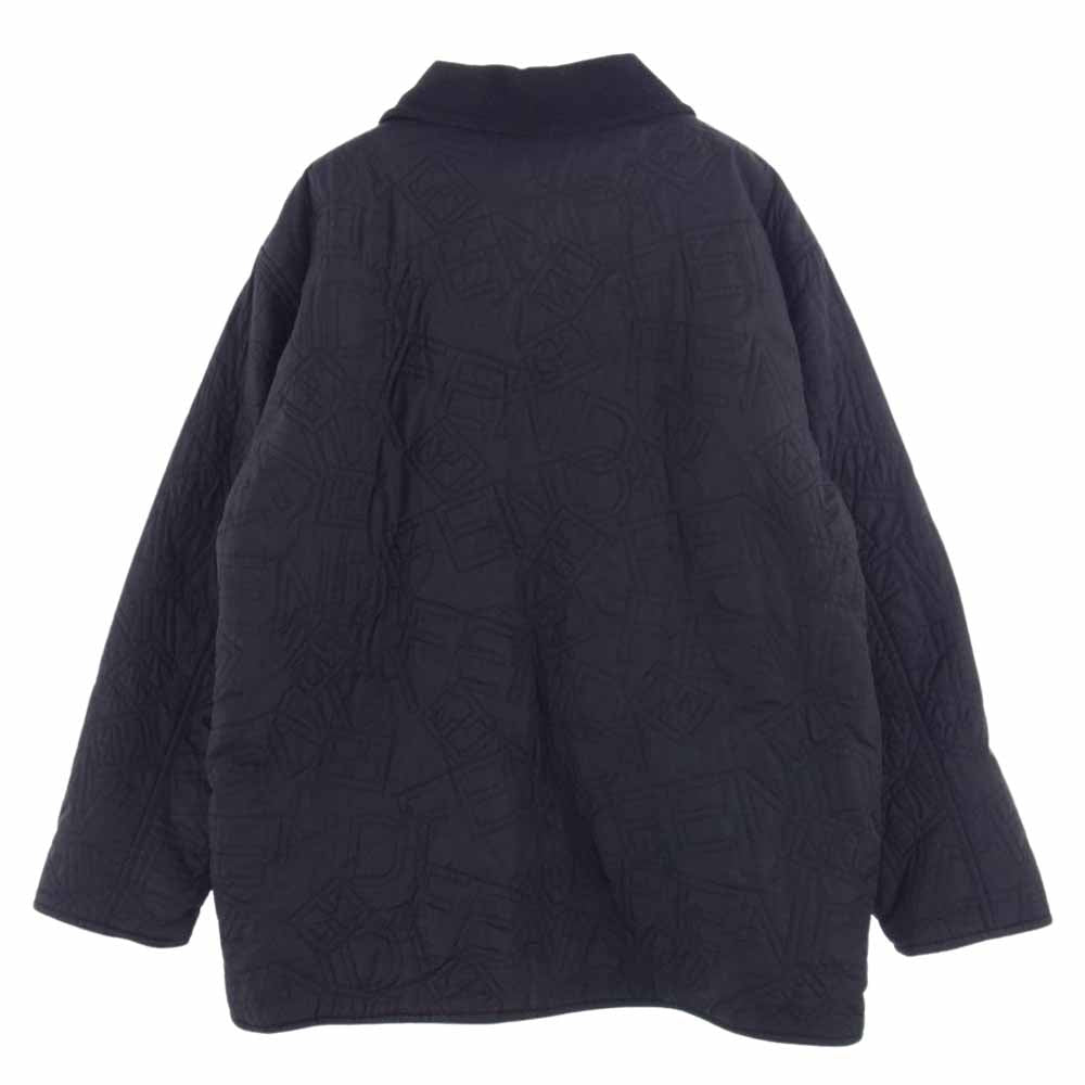 FENDI フェンディ オールド リバーシブル キルティング フリース ジャケット ブラック系【中古】
